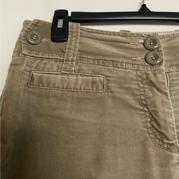 Anthropologie Cidra Velvety Pants, light tan / champagne color, soft, 10 - Picture 6 of 10